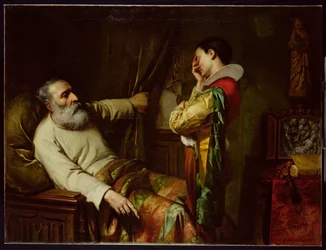 Die letzten Momente von Christoph Kolumbus (1450-1506), 1870